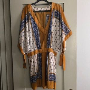 Free People printed mini dress